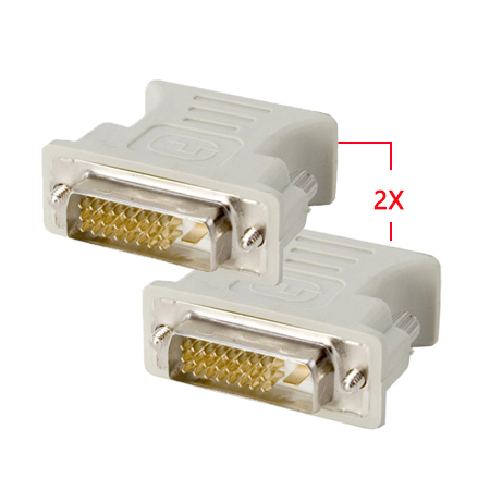  DVI DVI-D Dual Link MALE TO VGA ADAPTER for HDTV LCD ,2X