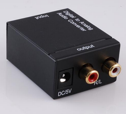  Digital Optical Coax Coaxial 

Toslink to Analog RCA 

L/R Audio Adapter Converter