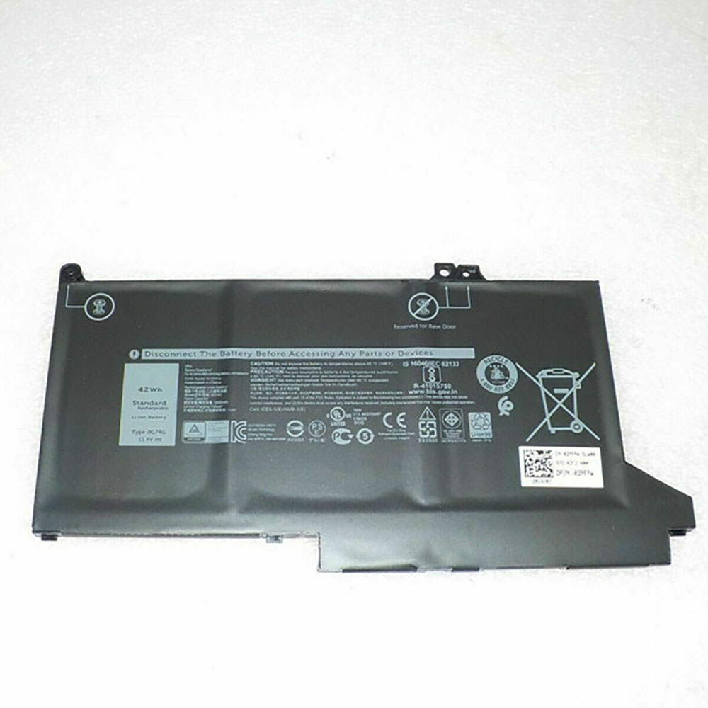 Batería ordenador 42Wh 11.4V HJS100-baterias-100mAh-/DELL-P43543-10-A-baterias-1100mAh/DELL-0G74G