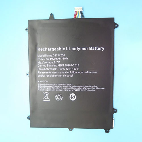 Batería  5000mAh/38Wh 7.6V 31154200-baterias-5000mAh/TECLAST-31154200