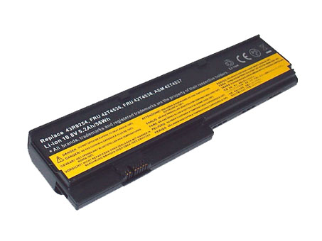 Batería ordenador 5200mAh 10.8V FRU_42T4538-baterias-3635mAh/LENOVO-43R9254