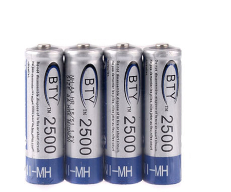 Batería ordenador portátil 4 x Nuevas baterías recargables 2500mAh 2500 AA Ni-MH NiMH
