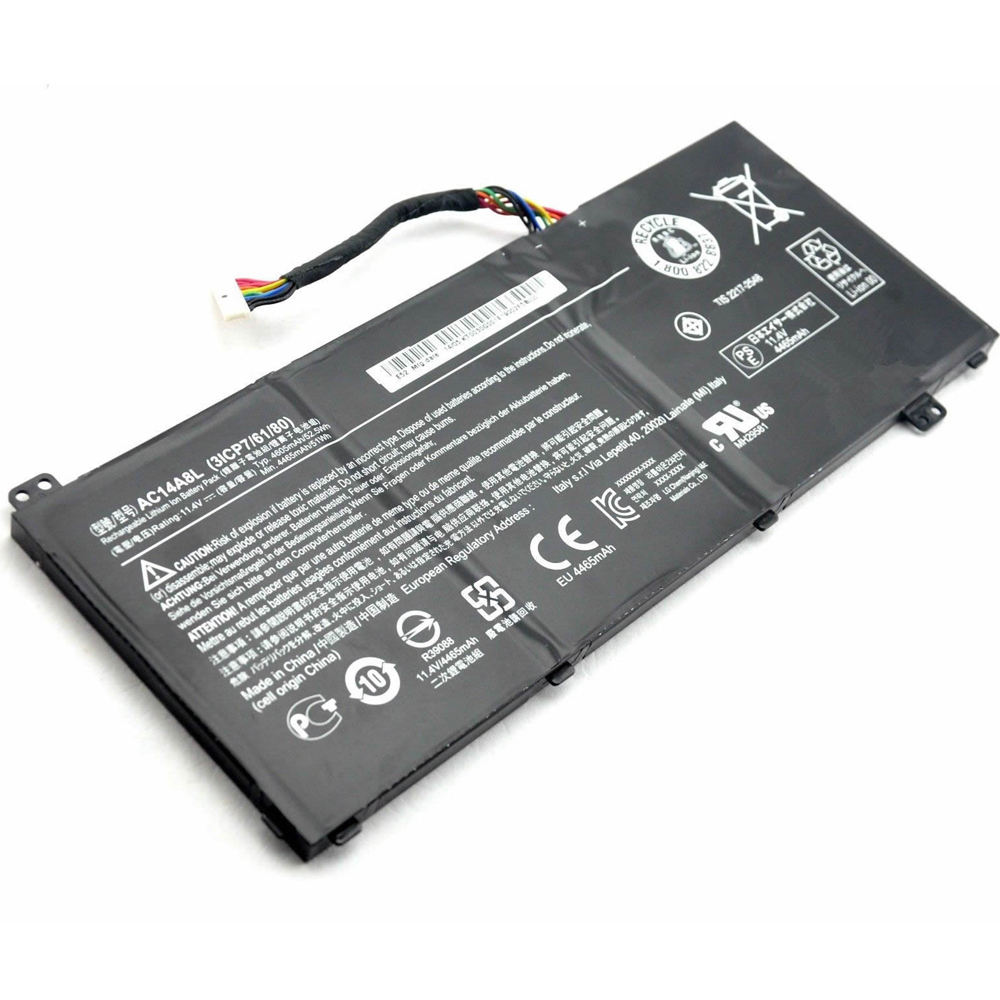 Batería ordenador 52.5Wh 11.4V (3ICP7/61/80)-baterias-3070mAh/ACER-KT.0030G.001