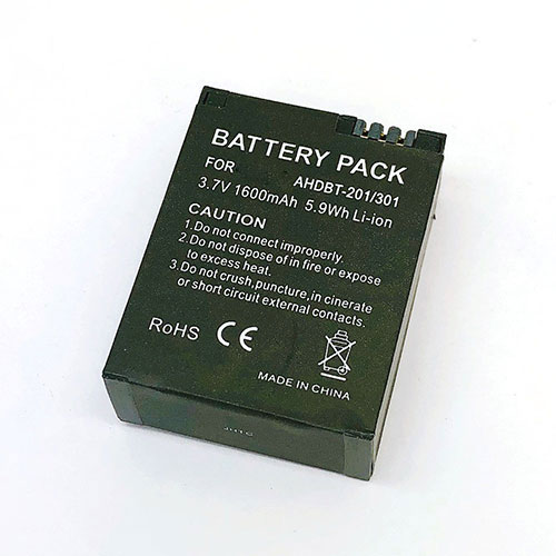 Batería  1600mAh/5.9WH 3.7V AHDBT-301-baterias-1600mAh/GOPRO-AHDBT-501-baterias-1220mAh/GOPRO-AHDBT-301