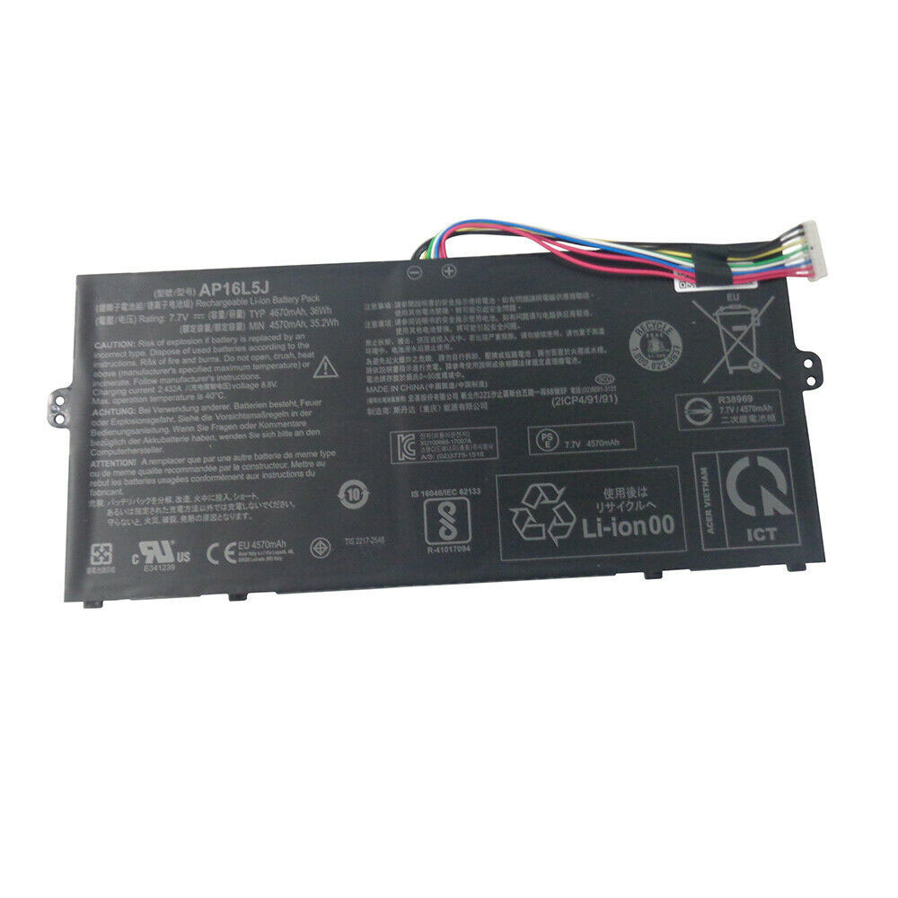 Batería ordenador 4670mAh/36Wh 7.7V A2113-baterias-8790mAh/ACER-AP16L5J-baterias-4670mAh/ACER-AP16L5J