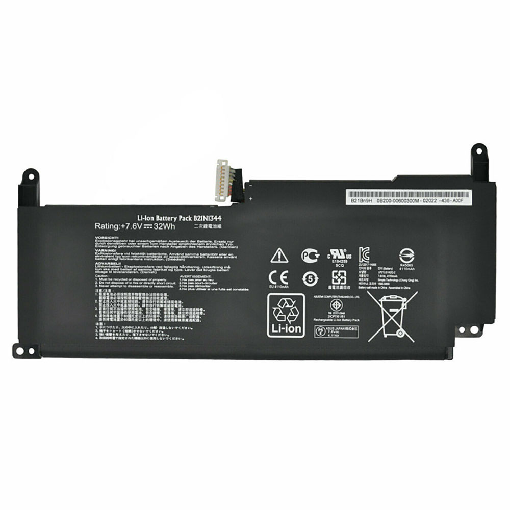 Batería ordenador 32Wh 7.6V 0B200-00600300M-baterias-52Wh/ASUS-B21N1344