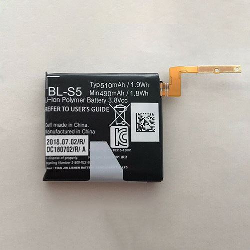 Batería  490mAh/1.8WH 3.8V BL-S8-baterias-232mAh/LG-BL-S5