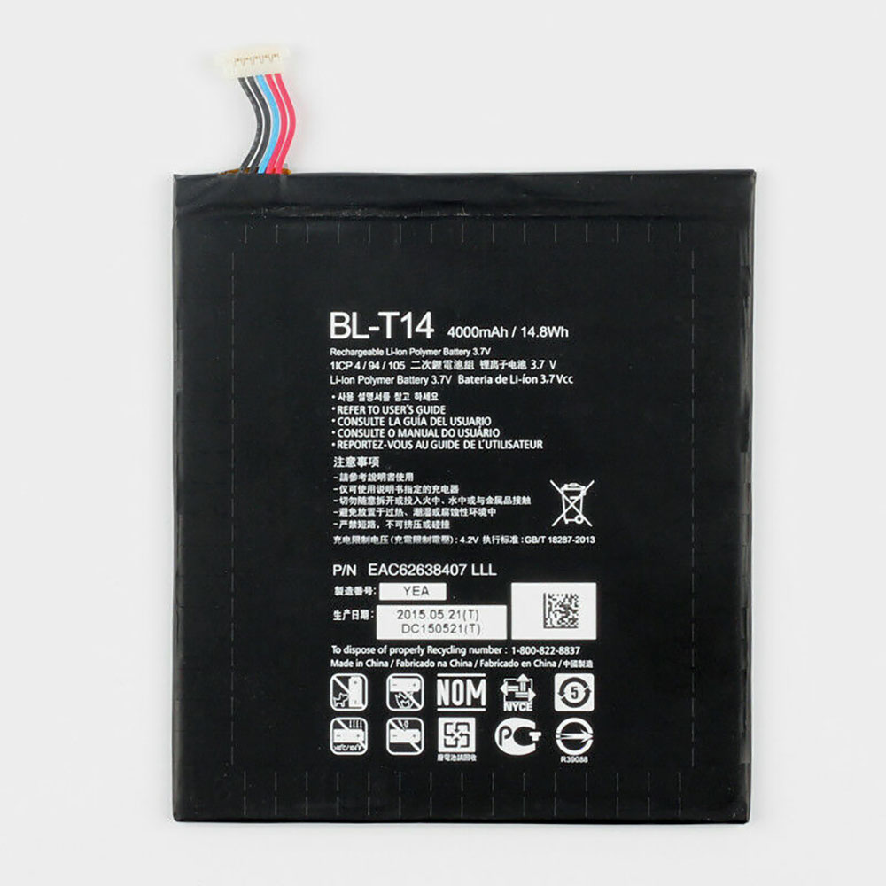Batería  4000mAh/14.8WH 3.7V/4.2V BL-T14-baterias-4000mAh/LG-BL-T14