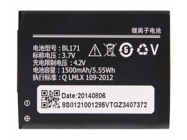 Batería  1500mah/5.55wh 3.7V BL171-baterias-1500mah/LENOVO-BL171-baterias-1500mah/LENOVO-BL171-baterias-1500mah/LENOVO-BL171