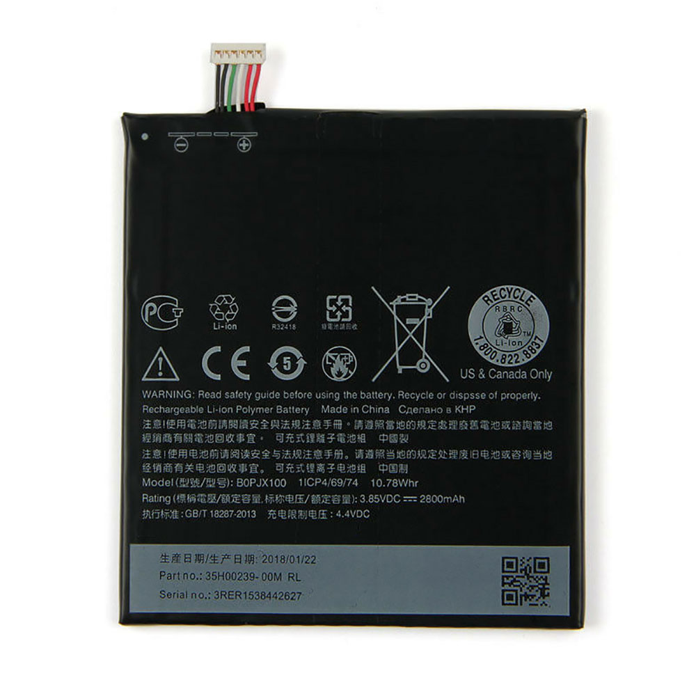 Batería  2800mAh/10.78WH 3.85V/4.4V BOPJX100-baterias-2800mAh/HTC-BOPJX100