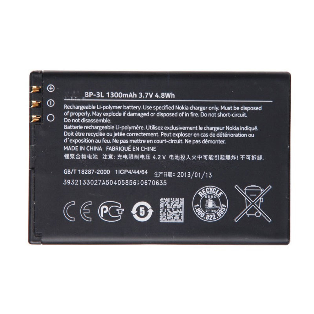 Batería  1300MAH/4.8WH 3.7V BP-3L-baterias-1300MAH/NOKIA-BP-3L