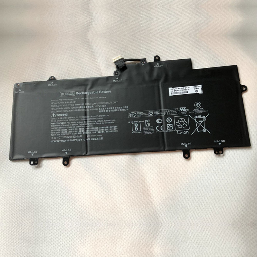 Batería ordenador 37.3Wh/3280mAh 11.4V 816609-005-baterias-37.3Wh/HP-BU03XL