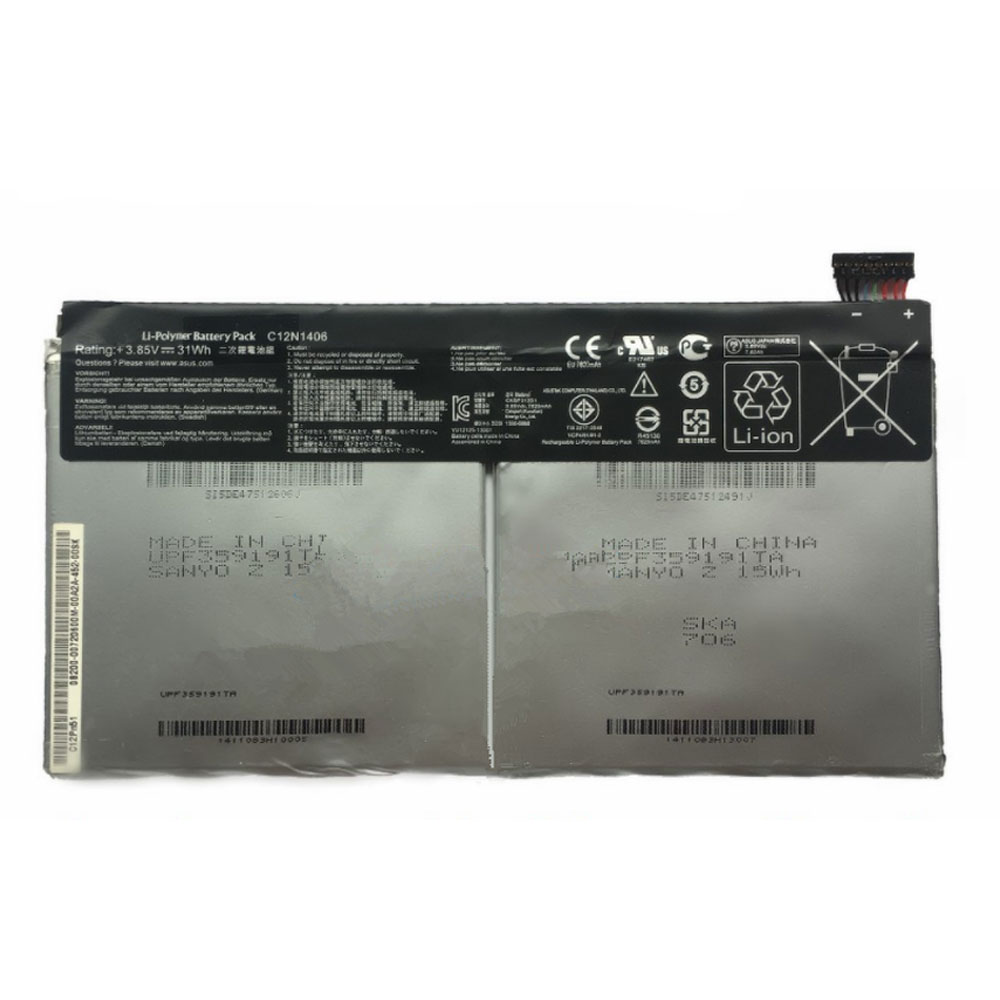 Batería  31Wh 3.85V 8NWF3-baterias-3500mAh/ASUS-C12N1406-baterias-52Wh/ASUS-C12N1406