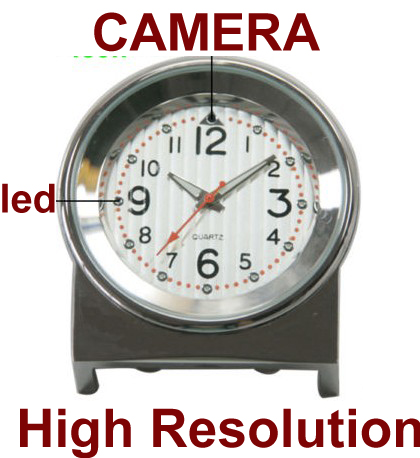 Batería ordenador portátil 8GB 1280*960pixels Spy Mini Desk Camera Clock DVR Watch
