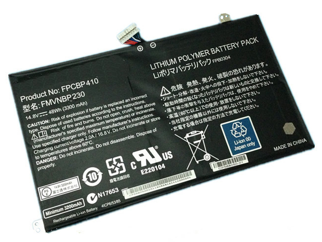 Batería ordenador 3300mAh/48Wh 14.8V FMVNBP230-baterias-3300mAh/FUJITSU-FPCBP410