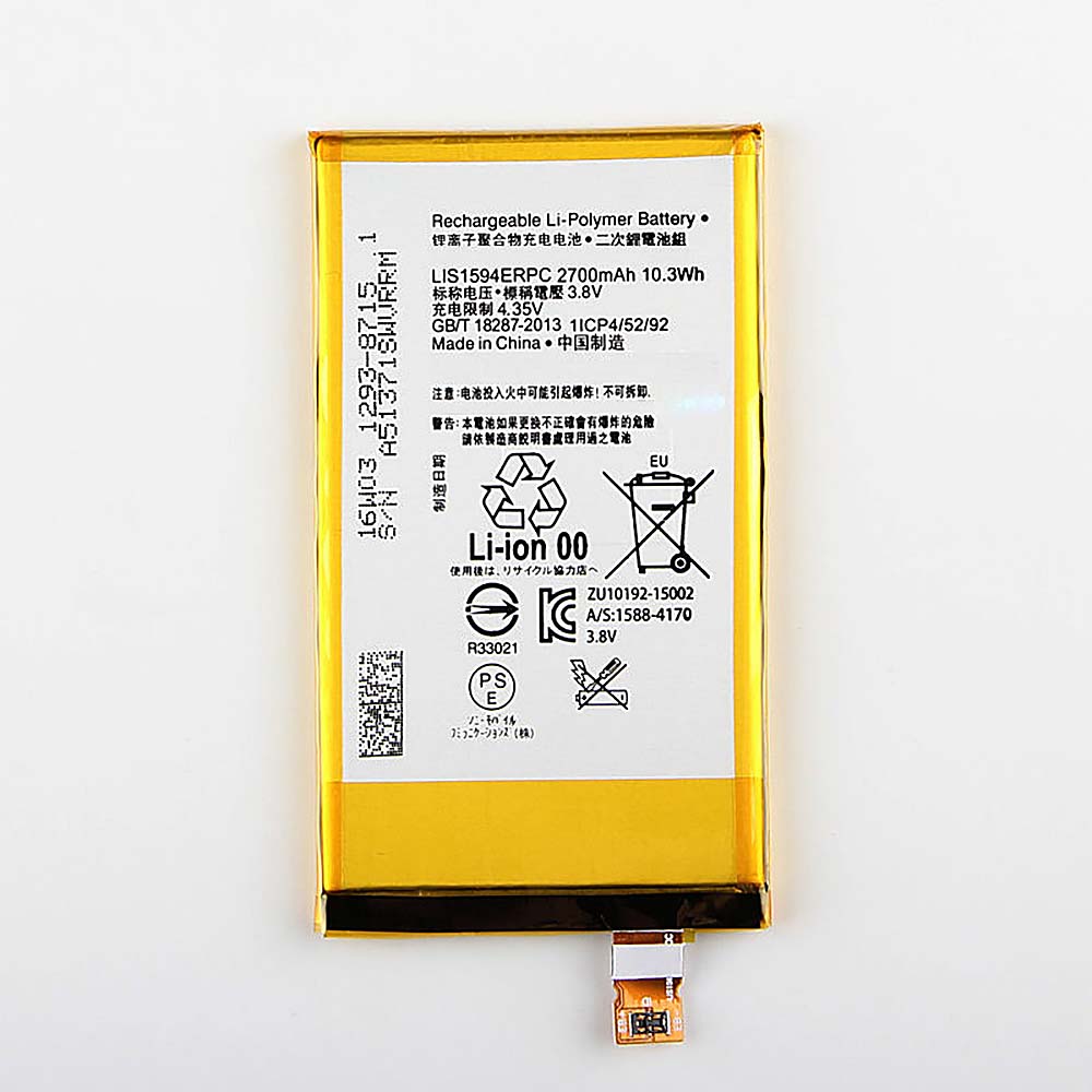 Batería  2700 mAh/10.3wh 3.8 DVC LIS1594ERPC-baterias-2700-mAh/SONY-LIS1594ERPC