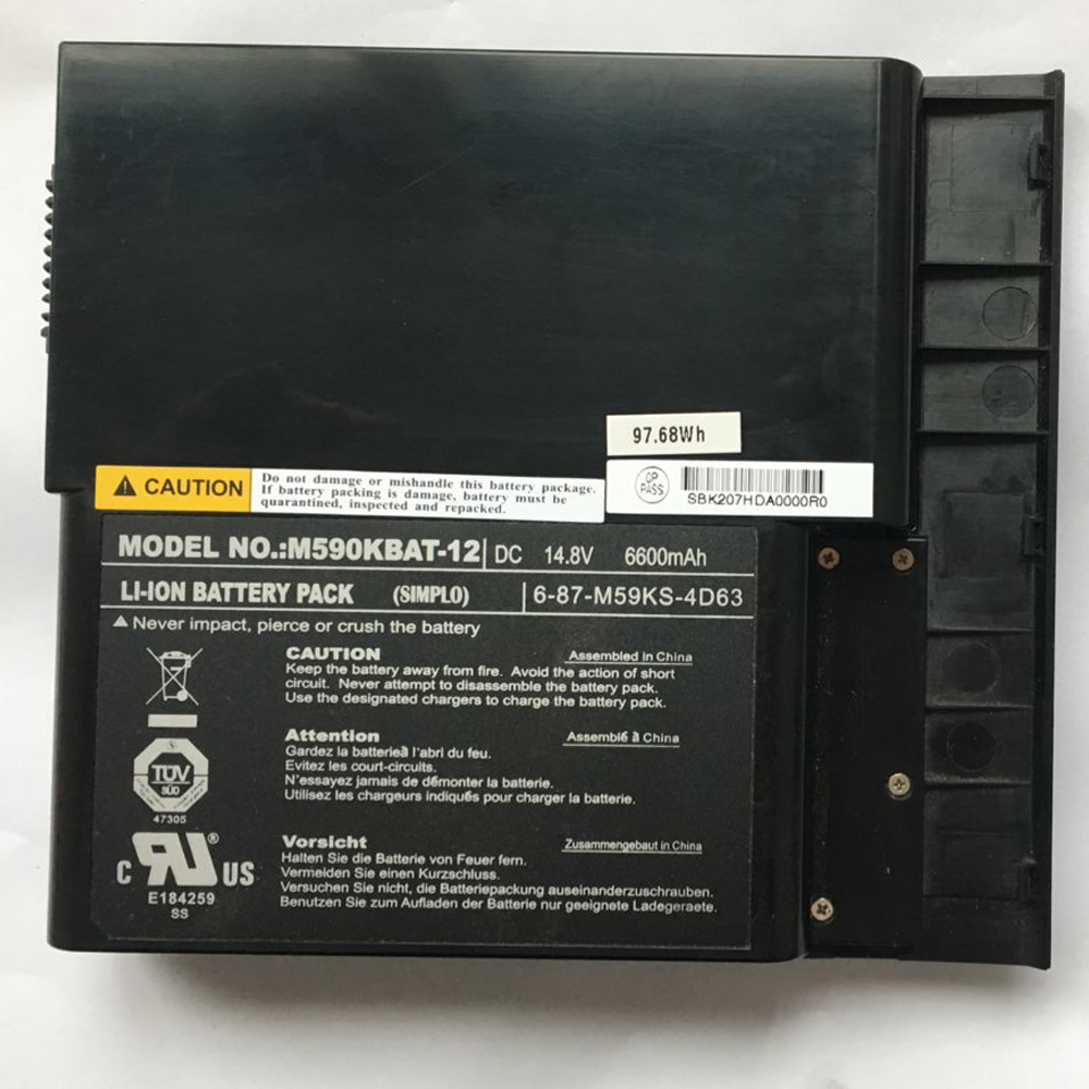 Batería ordenador 6600mah 14.8V  6-87-M59KX-4K62