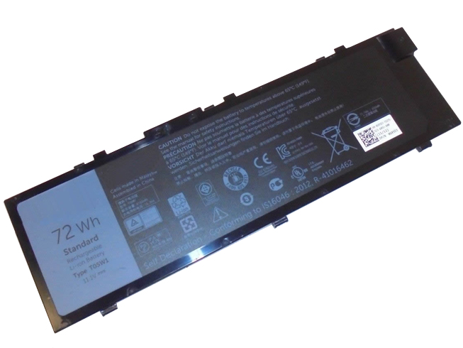 Batería ordenador 72Wh/6460mAh 11.1V 0FNY7-baterias-72Wh/DELL-T05W1