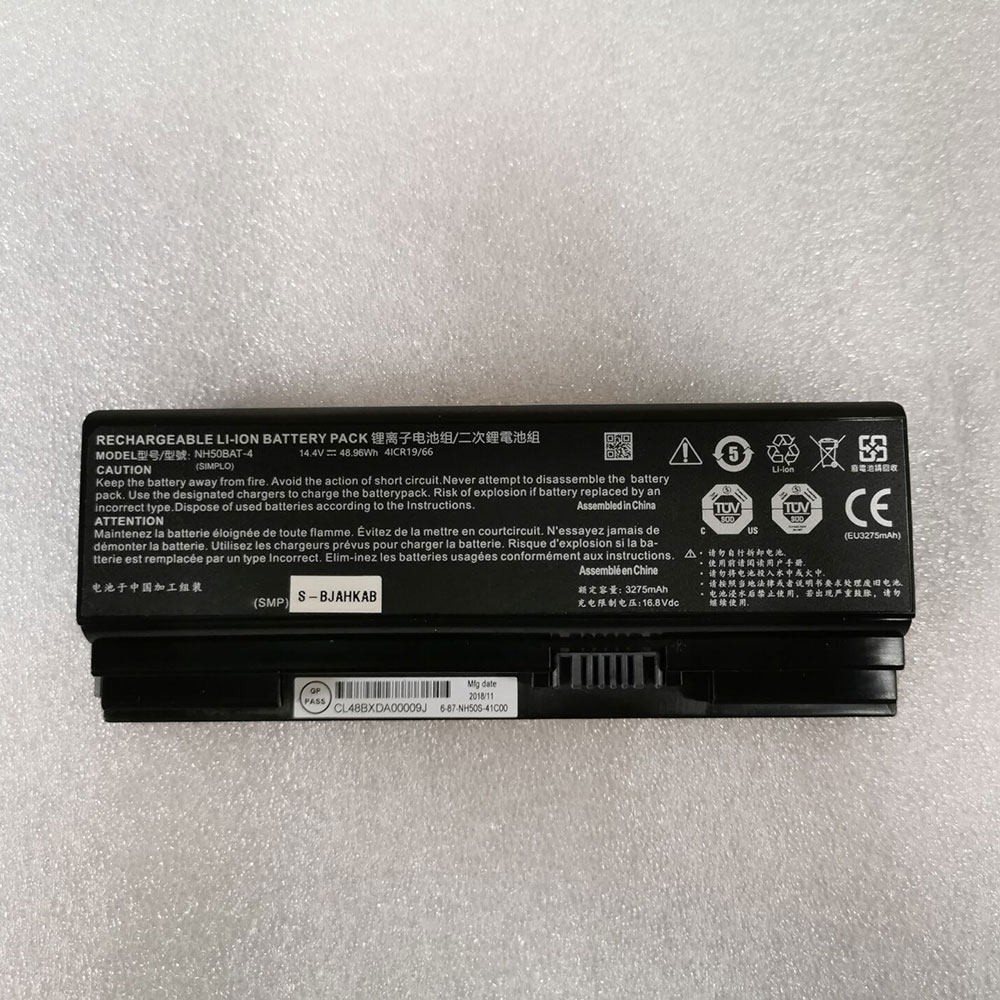 Batería ordenador 48.96Wh 14.4V 6-87-NH50S-41C00