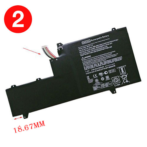 Batería ordenador 57Wh 11.55V HSTNN-IB7O-baterias-7000mah/HP-863280-855