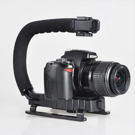 Batería ordenador portátil Super Grip Video DV SLR Camera Stabilizing Handle BLACK 

for Mic video light