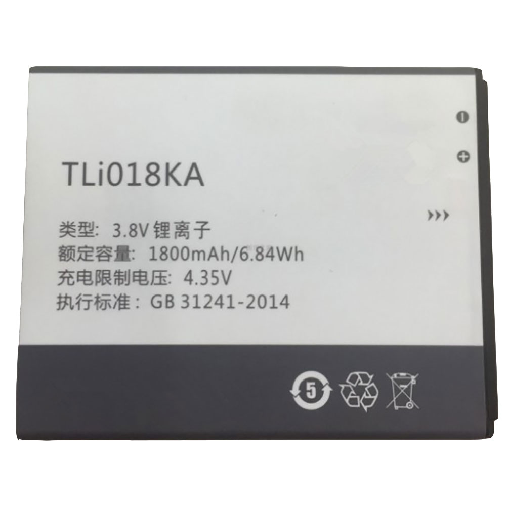 Batería  1800mAh/6.84WH 3.8V/4.35V TLi020F2-baterias-2000MAH/TCL-TLi020F2-baterias-2000MAH/TCL-TE69-1S3000-TCL-baterias-3000mAh/TCL-TLi018KA