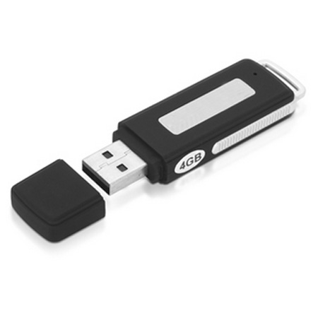 Batería ordenador portátil 2 in 1 Mini USB Flash Disk Voice Recorder Work 15 Hours
