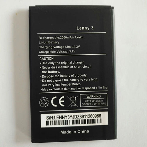 Batería  2000mAh/7.4WH 3.7V/4.2V Lenny3