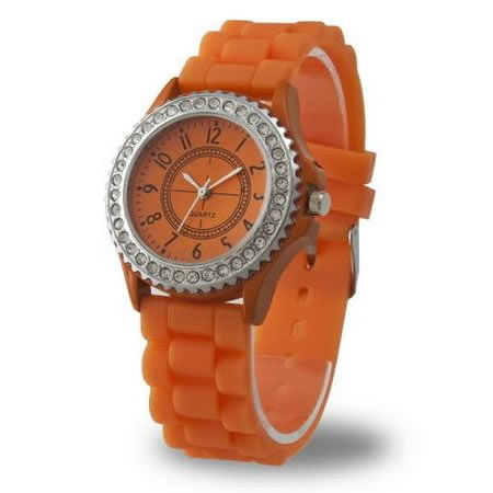 Batería ordenador portátil Silicone Crystal Quartz Men Ladies Girl Jelly Wrist Watch Stylish Fashion Luxury
